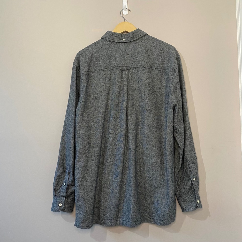 Chubbies The Nutter Mens Grey Long Sleeve Flannel Pullover Shirt Size XL Henley - Picture 2 of 4